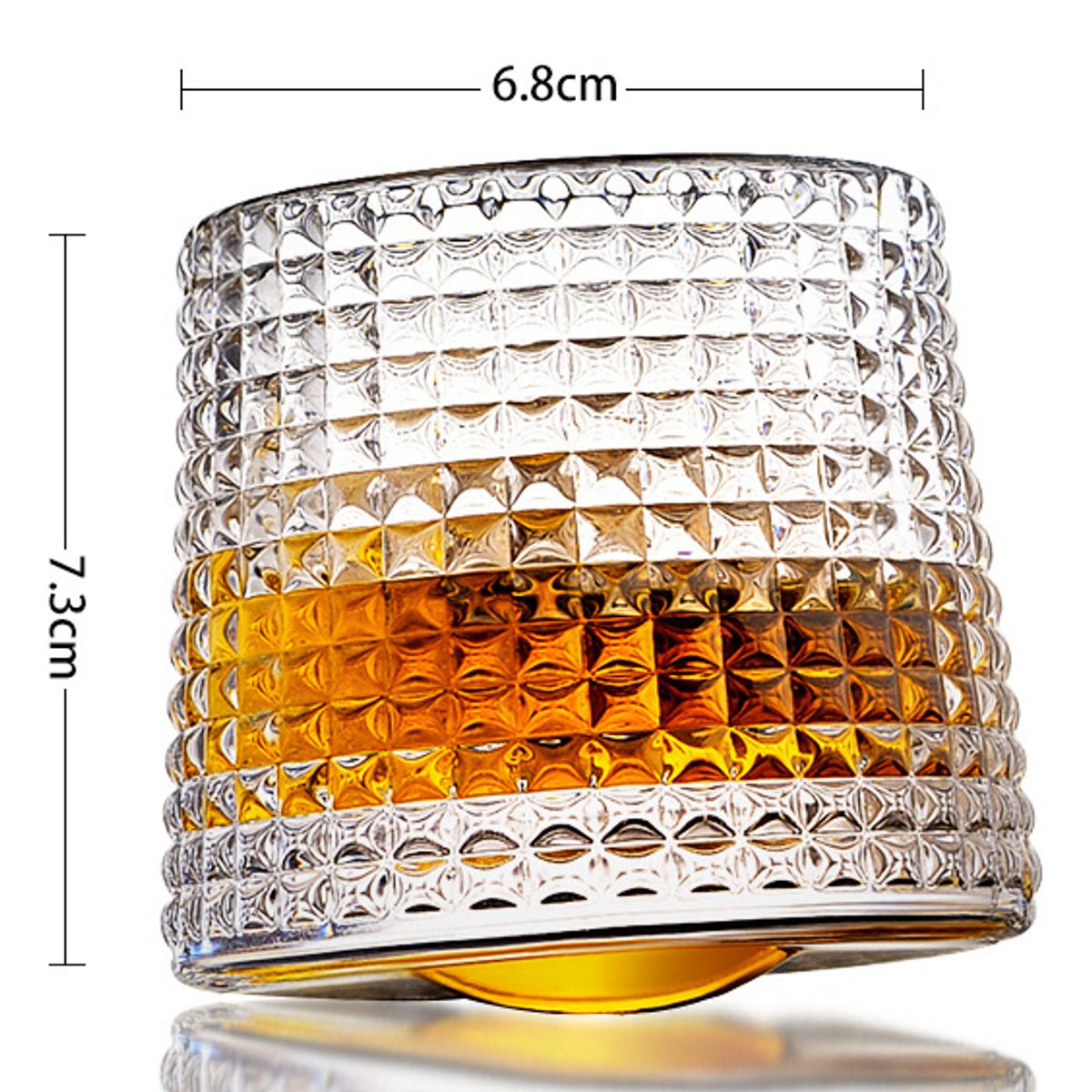 GENERICO - Copa De Whisky De Coñac Con Vaso Giratorio De 360° Fiestas