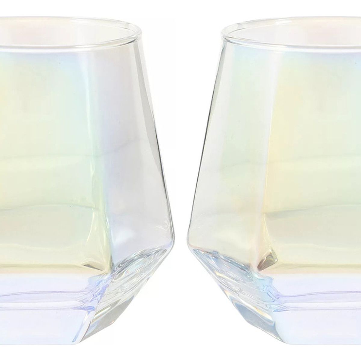 GENERICO - Taza Para Beber Con Diamantes De Color De Cristal Hexagonal