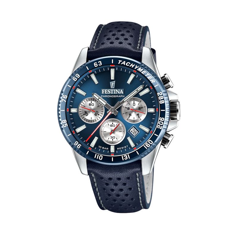 FESTINA - Reloj Festina F205612 Timeless Chronograph Azul Hombre