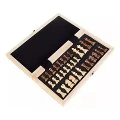 GENERICO - Tablero de ajedrez de madera 40x40 cm magnético