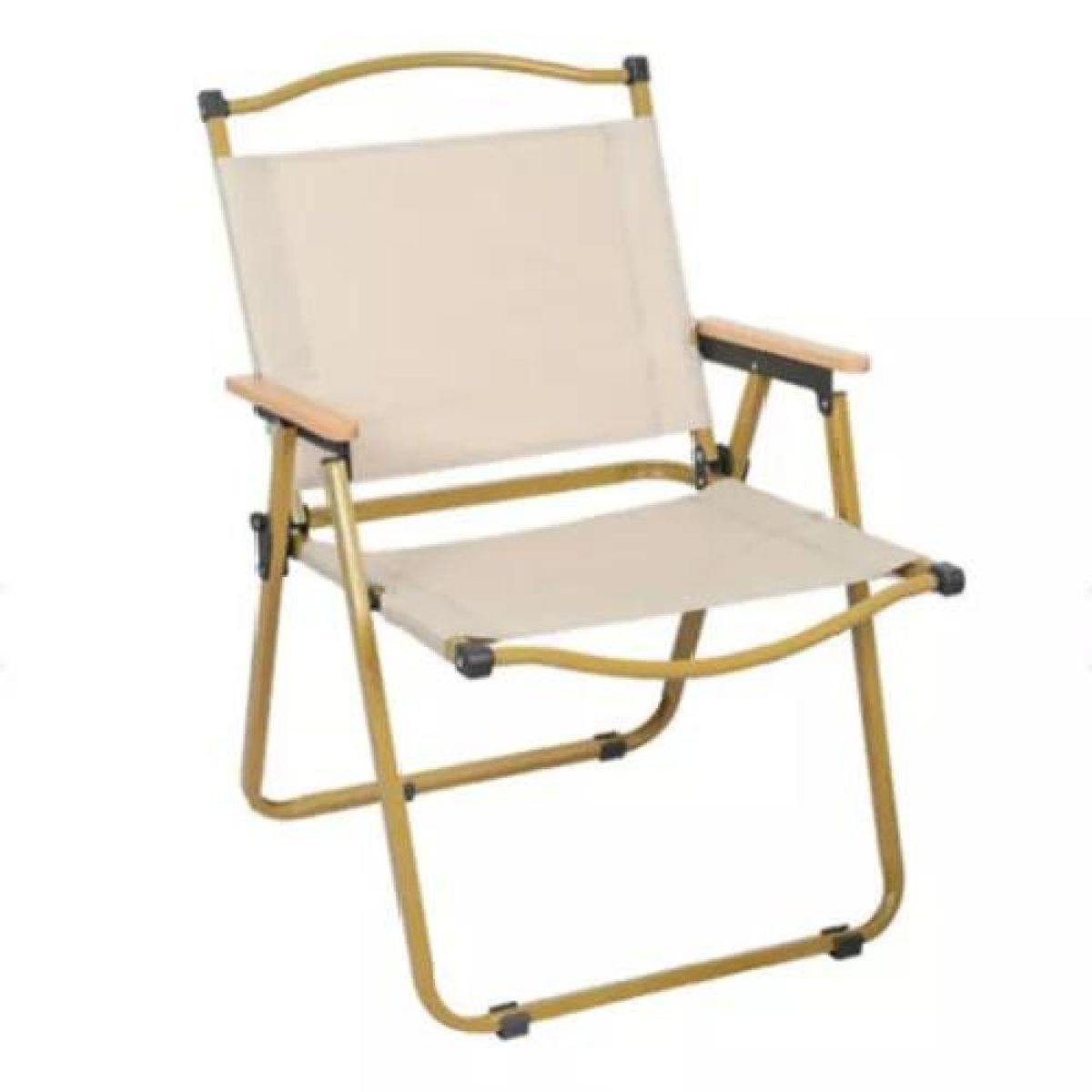 GENERICO - Silla Kermit plegable portátil para camping y pesca crema