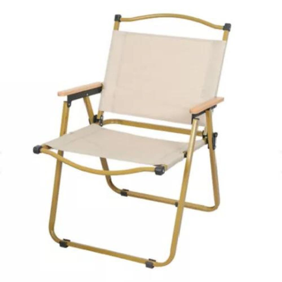 GENERICO - Silla Kermit plegable portátil para camping y pesca crema