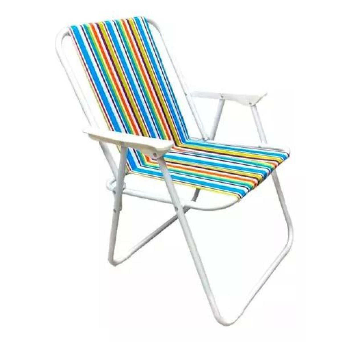 GENERICO - Silla de playa plegable multicolor