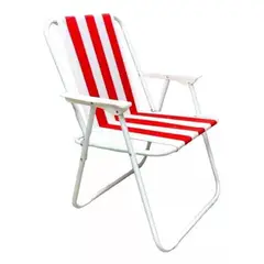 GENERICO - Silla de playa plegable roja