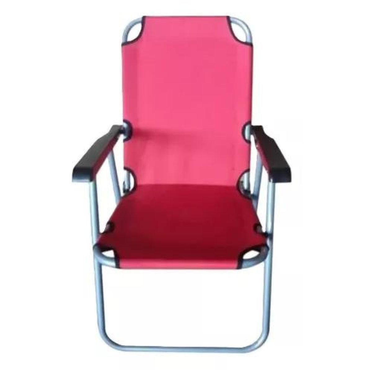 GENERICO - Sillas plegables portátiles para camping y playa rojas