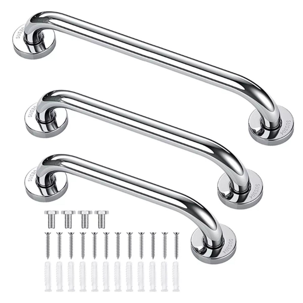 KUANGYE - Pack De 3 Manillas (barra) Seguridad Baño Ducha Pasa Manos