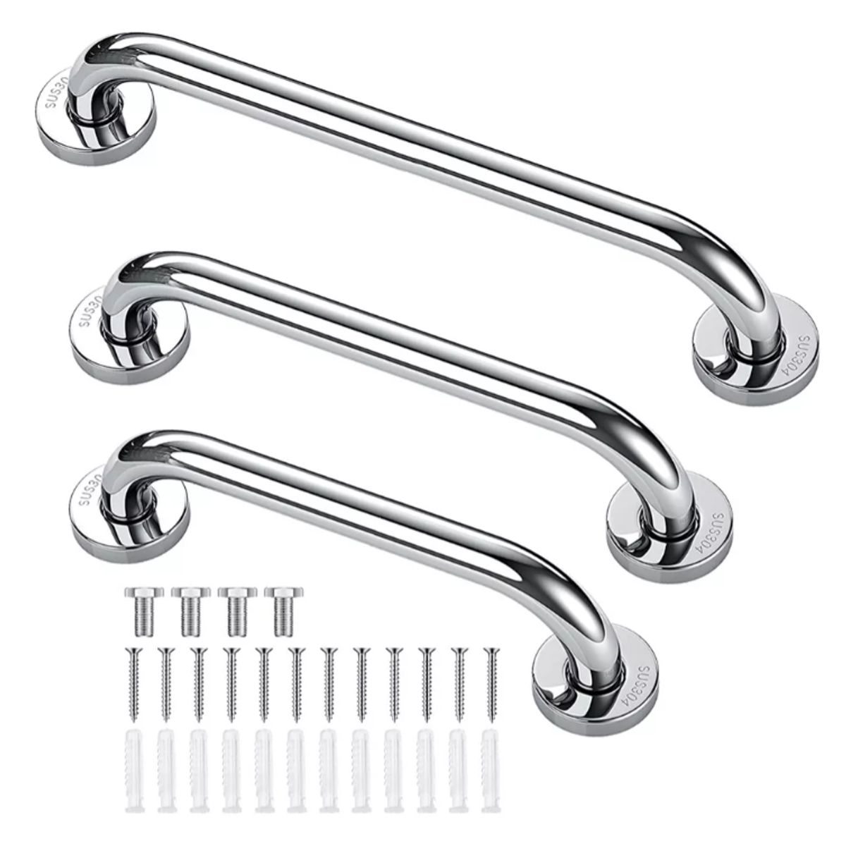 KUANGYE - Pack De 3 Manillas (barra) Seguridad Baño Ducha Pasa Manos