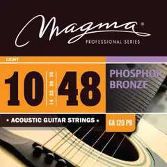 MAGMA - Cuerdas Para Guitarra Acústica GA120PB 10-48