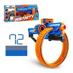 X-SHOT - LANZA DARDOS INSANITY MAD MEGA BARREL CON 72 DARDOS