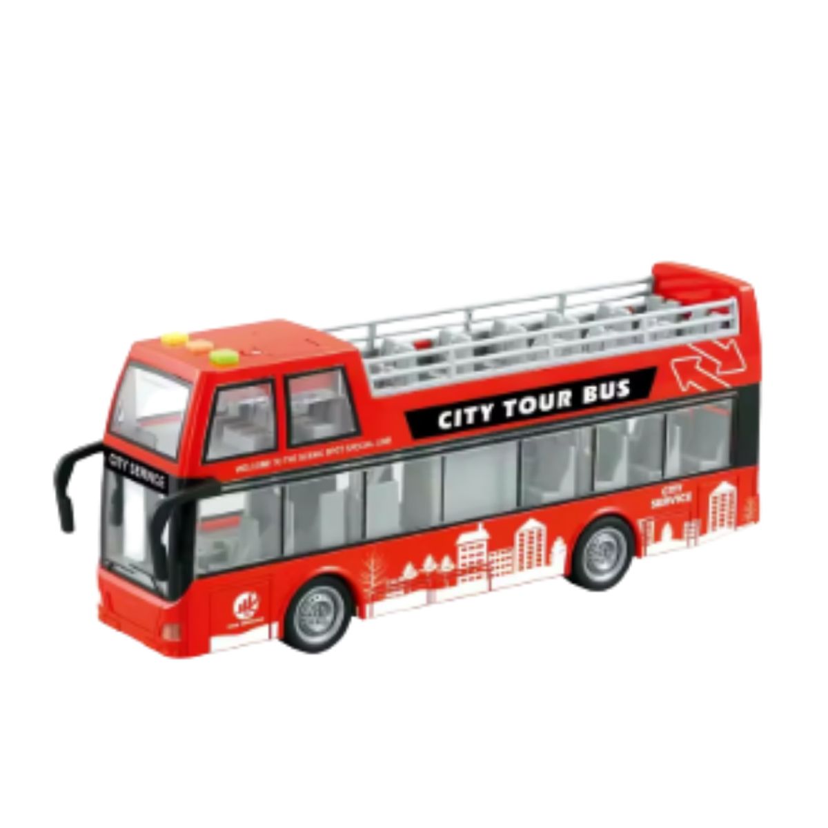 GENERICO - Autobus De Juguete City Tour Bus Doble Piso Con Luz Y Sonido