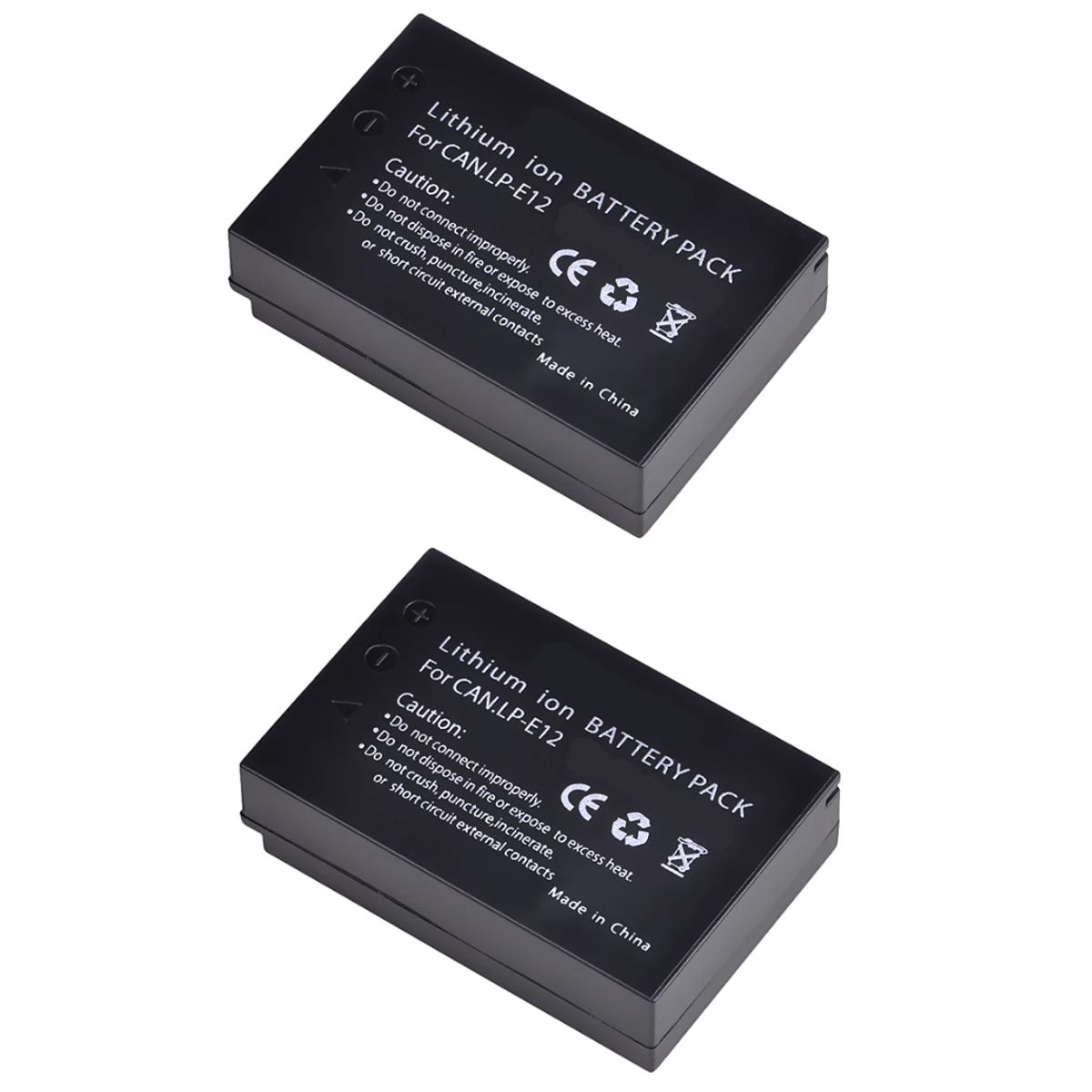 GENERICO - 2 BATERÍAS LP-E12 CANON ALTERNATIVA