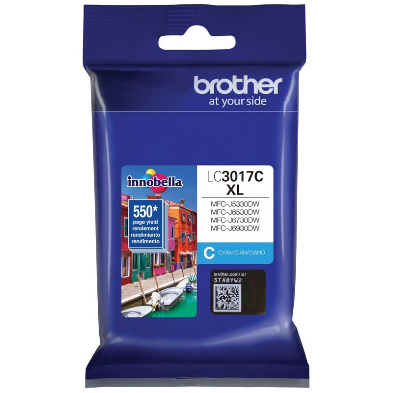 BROTHER - BROTHER TiNTA LC3017C PARA 550 PAGiNAS CYAN - Azul
