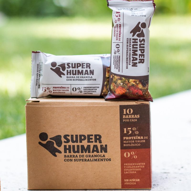 GENERICO - Barra Super Human Berry Original 40g x 10 unidades