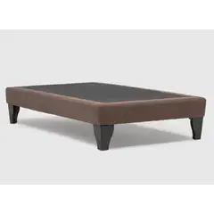 GENERICO - Base Europea para cama 1.5 plazas 105x200cm Felpa Marron