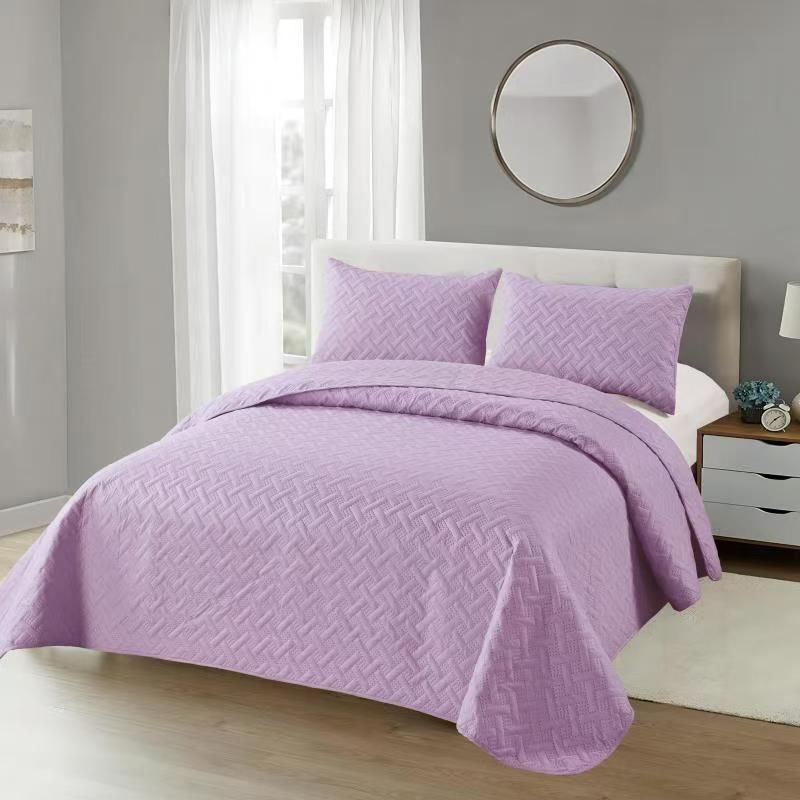 ANGELES DEL HOGAR - Cubrecama Quilt de Verano 2Plaza Lila
