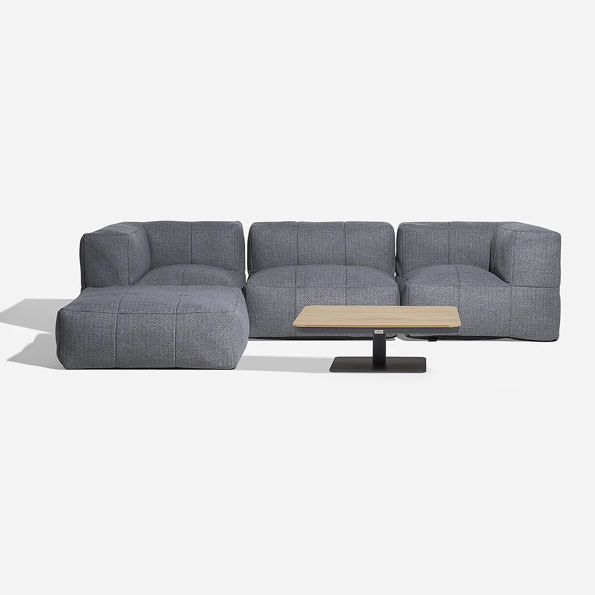 ROSEN - Sofa Modular de Terraza  Wainea 5 Piezas Gris