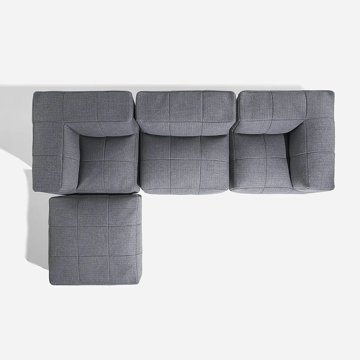 ROSEN - Sofa Modular de Terraza  Wainea 5 Piezas Gris