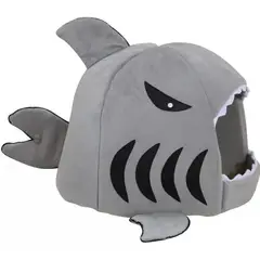 GENERICO - Casa cama para mascotas perro y gato tiburón gris