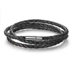 MERCADO CBF - Pulsera Larga De Cuero Elegante De Moda Hombre Y Mujer
