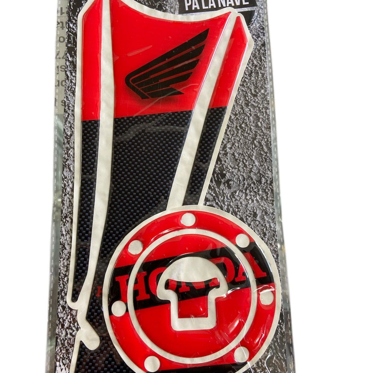 GENERICO - CALCOMANIA PARA MOTO ROJO HONDA