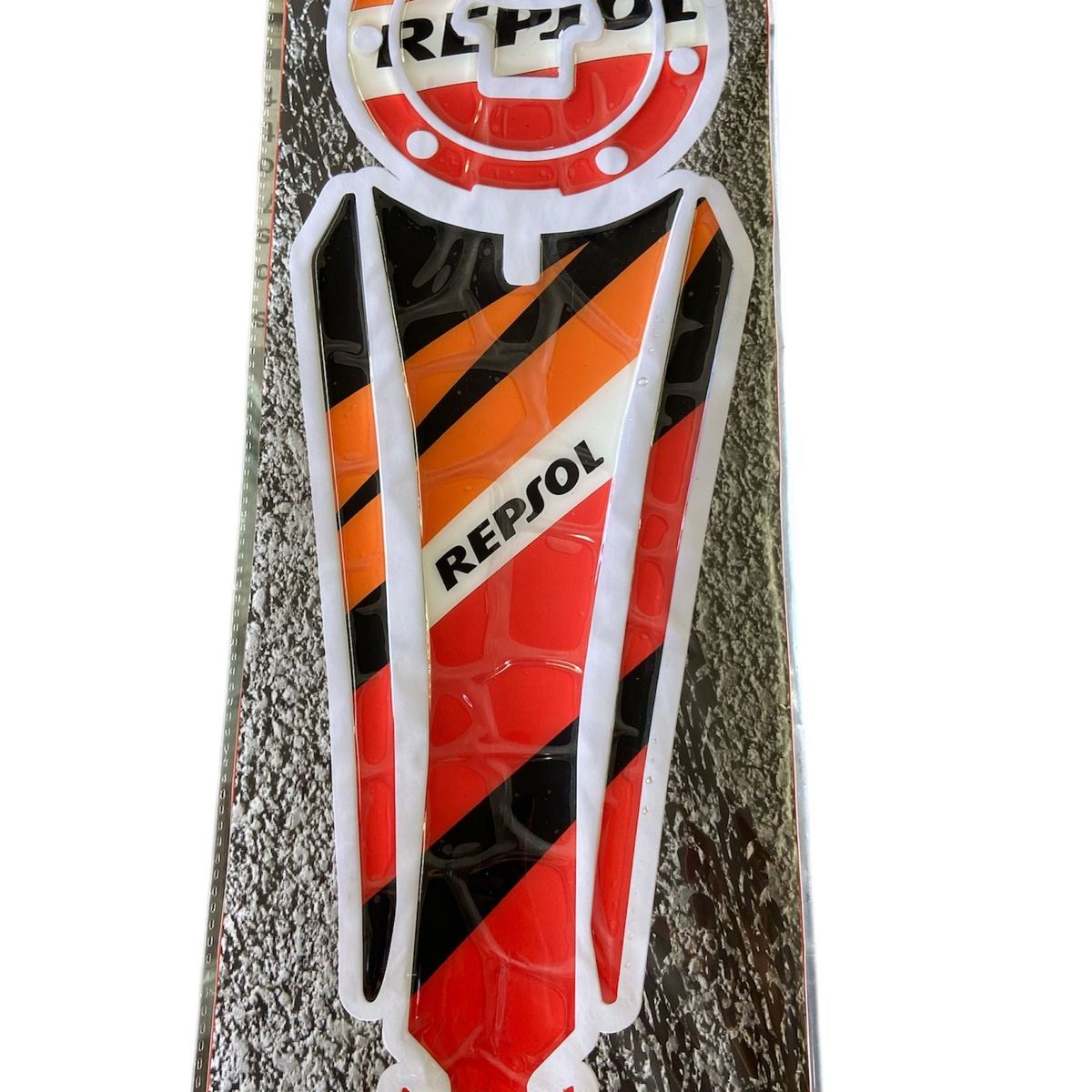 GENERICO - CALCOMANIA PARA MOTO NARANJA REPSOL