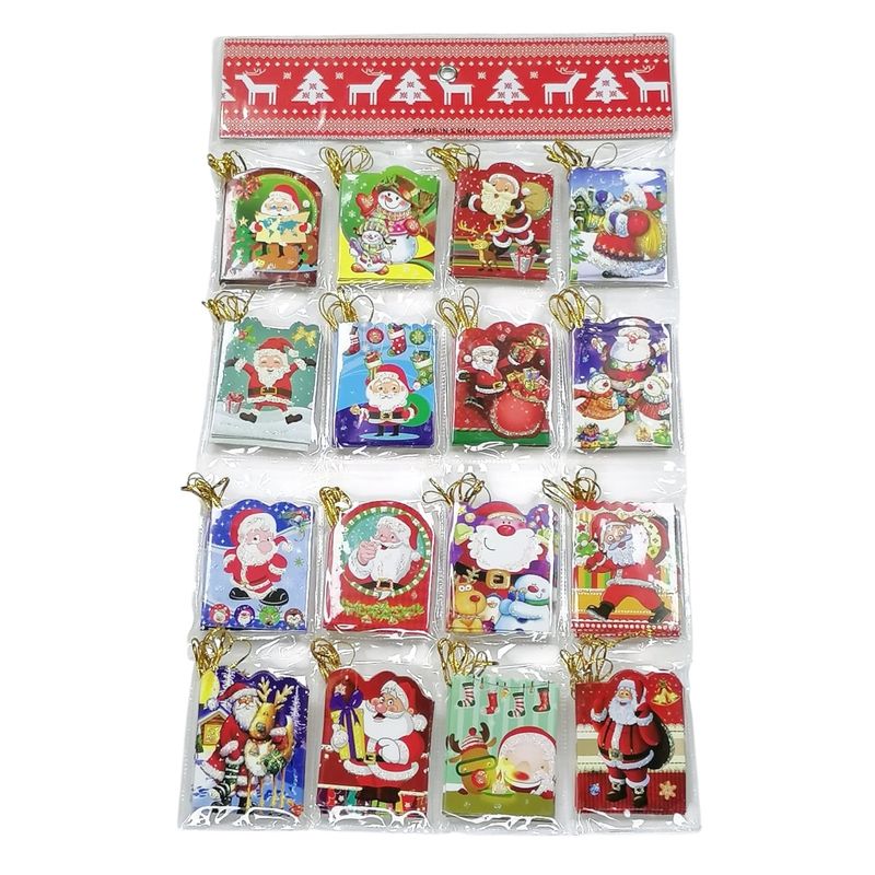 GENERICO - Pack 128 Tarjetas Navideñas Para Regalos Navidad 5.5x7Cm M1