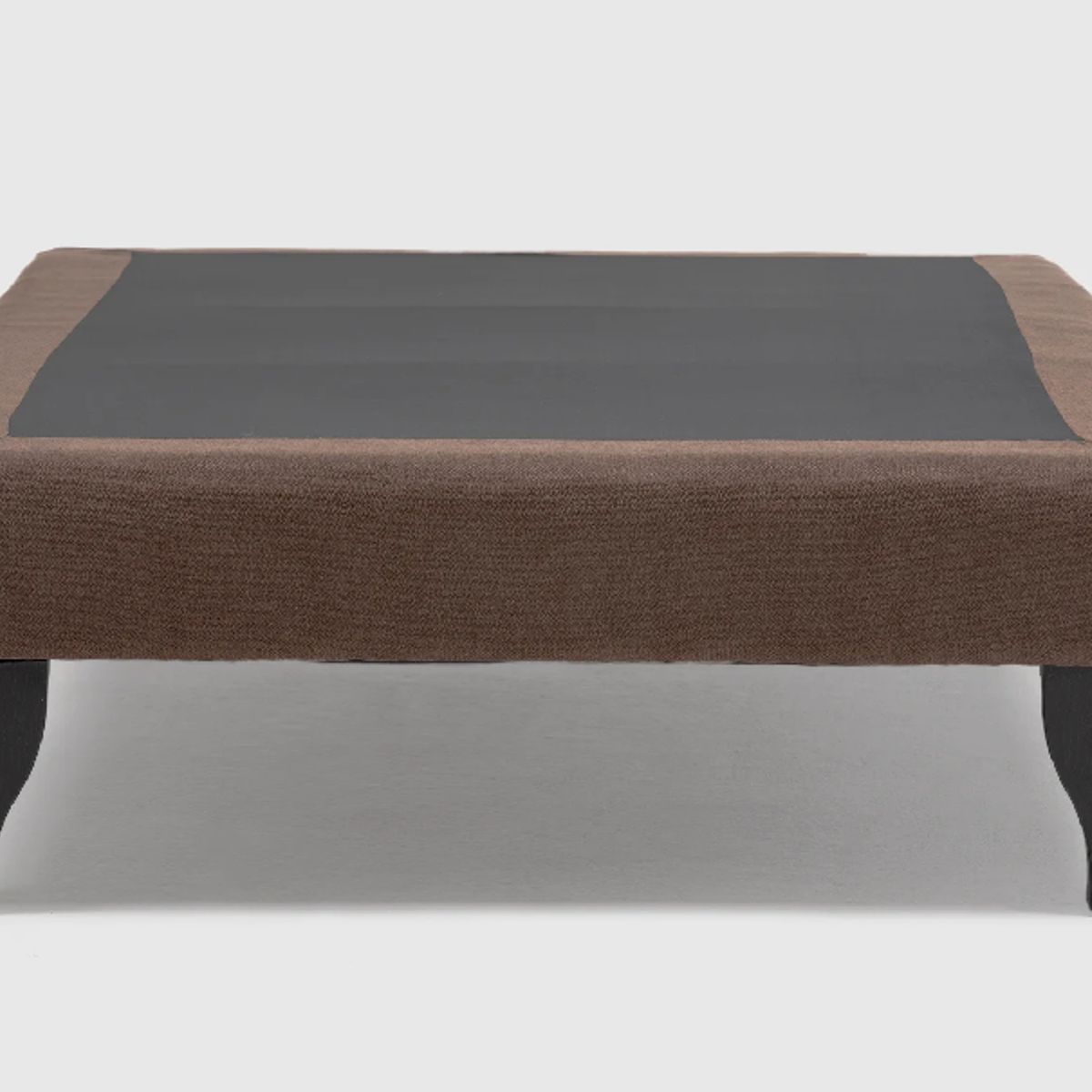 GENERICO - Base Europea para cama 1.5 Plazas 105x200cm Felpa Marrón