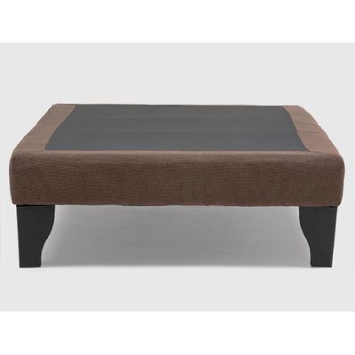 Imagen 2 del producto Base Europea para cama 1.5 Plazas 105x200cm Felpa Marrón