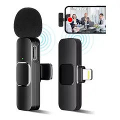 GENERICO - Micrófono Inalámbrico Solapa Lavalier Para iPhone Lightning