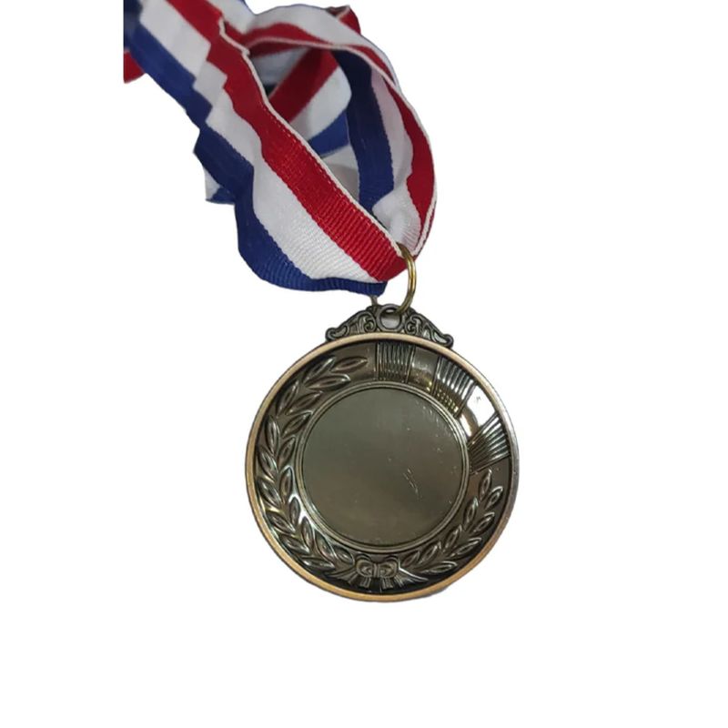 GENERICO - Medalla Deportiva 5 Cm con cinta tricolor