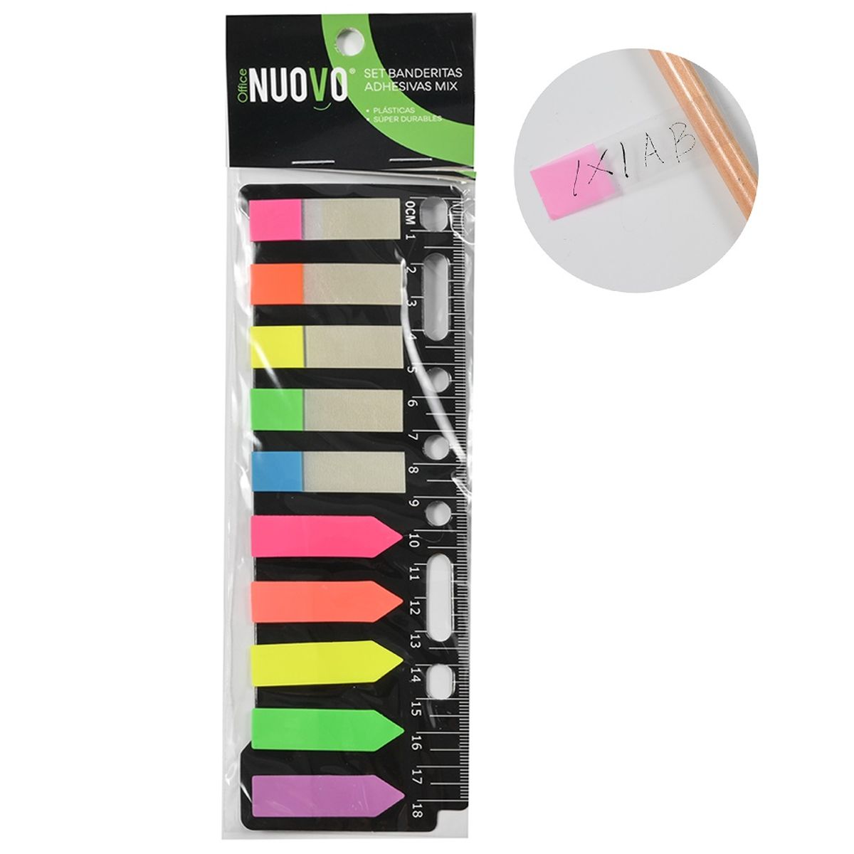 NUOVO - Pack 2 Set banderitas adhesivas plásticas Index