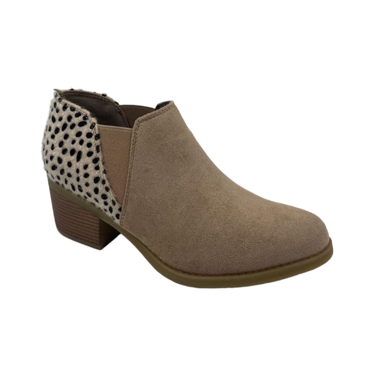 PAND G - Zapato Gamuza Taco Print Colores