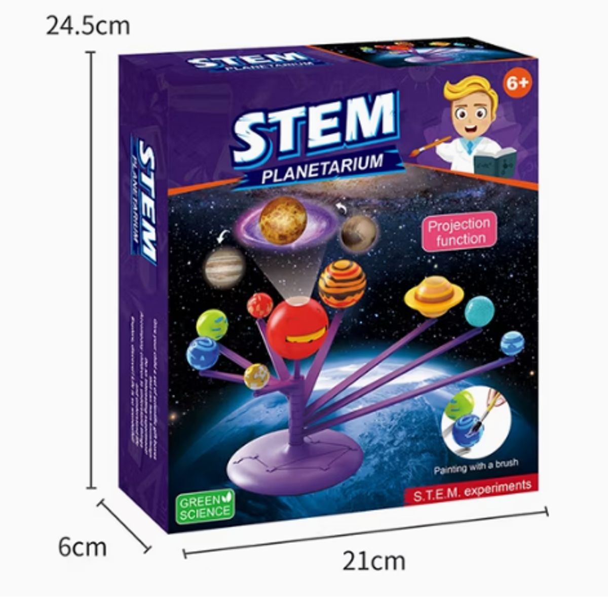 GENERICO - Sistema Solar 3D Interactivo Modelo Giratorio con Proyección de Imágenes Planetarias