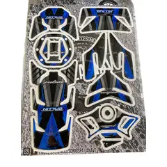 GENERICO - CALCOMANIA PARA MOTO COMPLETO AZUL