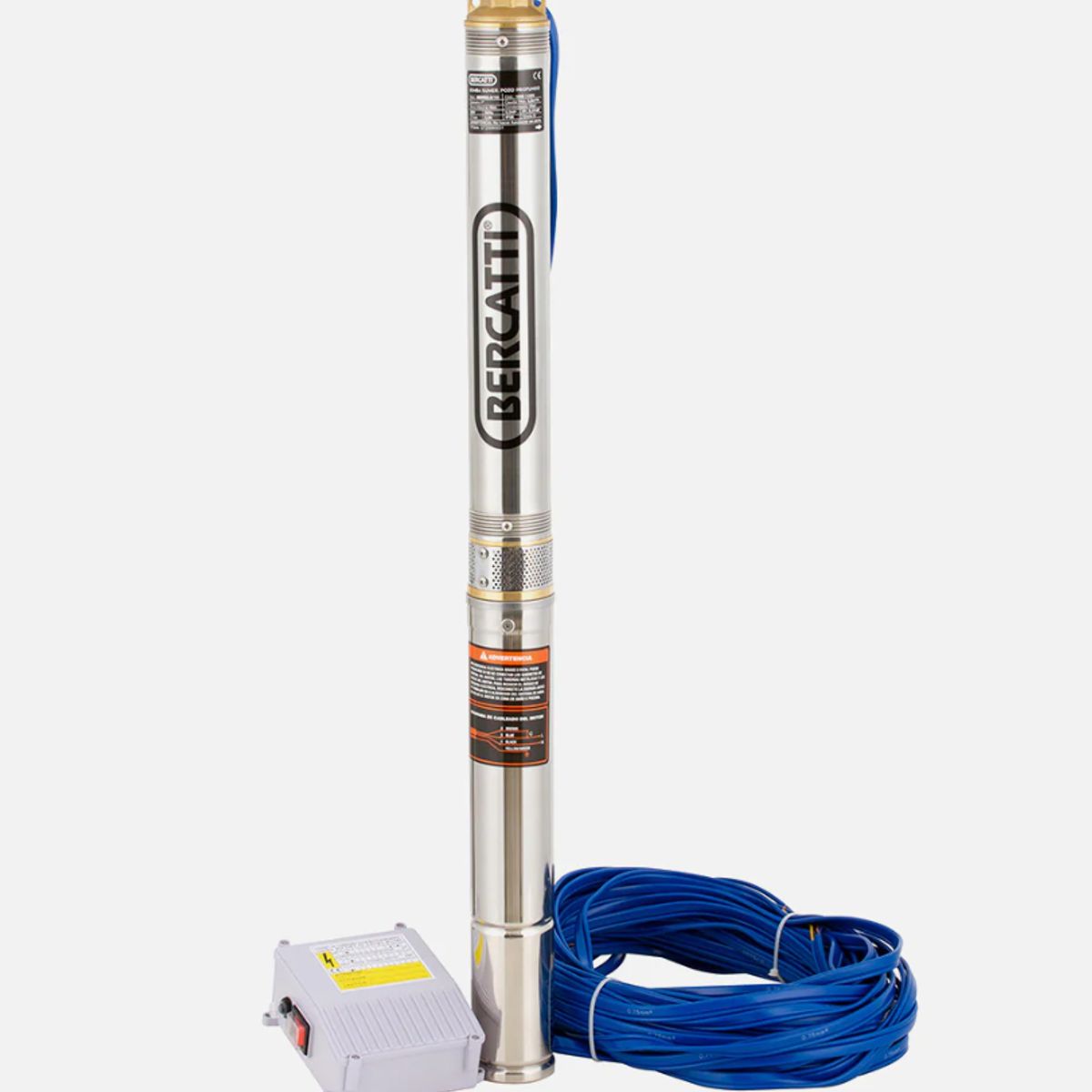 BERCATTI - Bomba de Agua Sumergible para Pozo 3″ 0,5 HP 3BDM2.5/10 Bercatti.