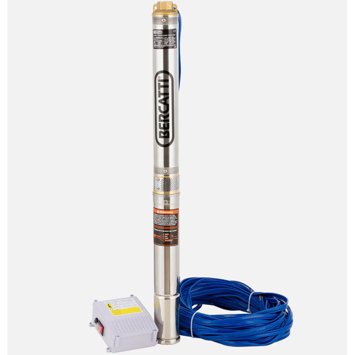 BERCATTI - Bomba de Agua Sumergible para Pozo 3″ 0,5 HP 3BDM2.5/10 Bercatti.