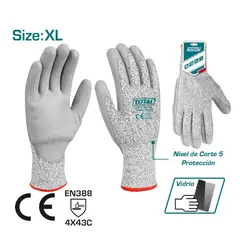 TOTAL TOOLS - Guantes Anticorte XL Total