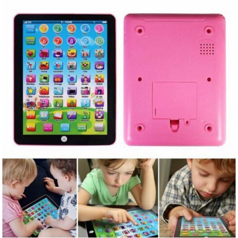 GENERICO - Tablet Didáctica Niños Español Ingles sonidos Rosada