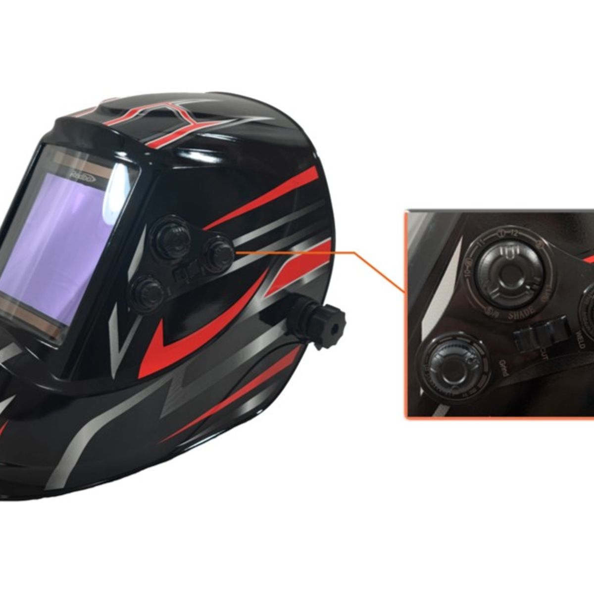 REDBO - Máscara de soldar Fotosensible IRON MASK XL