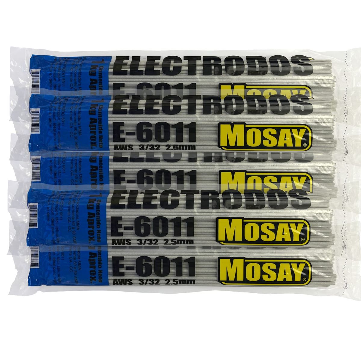 MOSAY - Electrodo 6011 3/32'' 2.5mm Mosay (pack 10kg)
