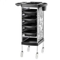 Carro Ayudante Multifuncional Peluquería Barbería Negro