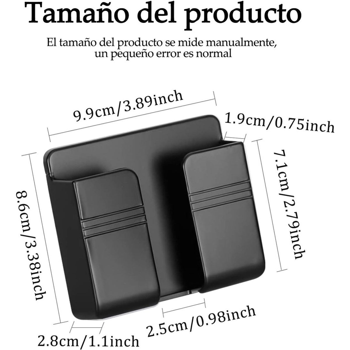 GENERICO - 3 Piezas Soporte Telefono Pared Adecuado Para Dormitorio