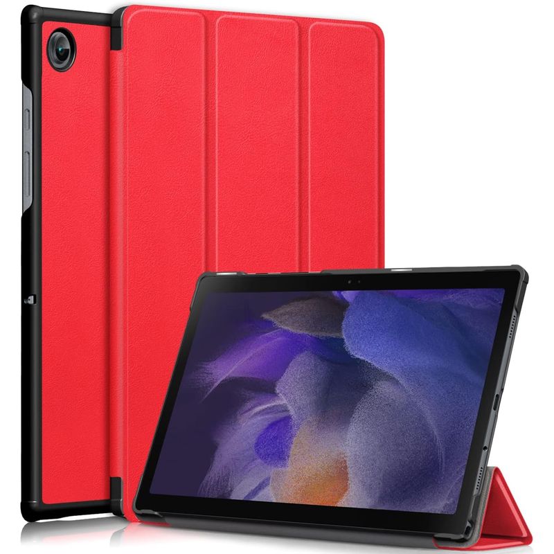 GENERICO - Funda Inteligente compatible con Samsung Galaxy Tab A8 SM-X200 Rojo