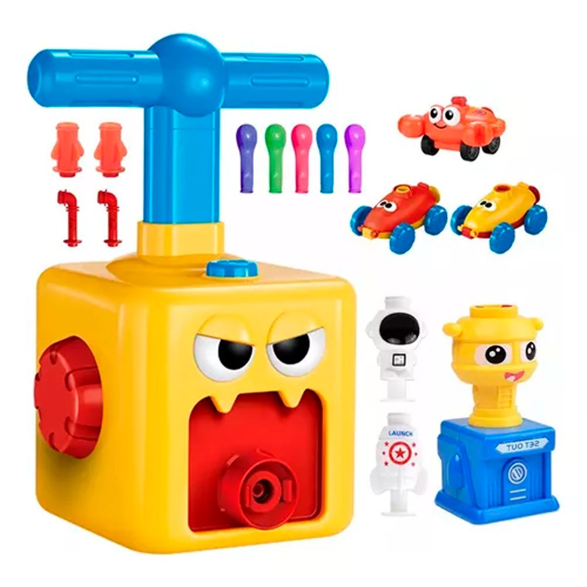 IRM - Juguete Lanzador De Autos Y Cohetes Bombín Inflador