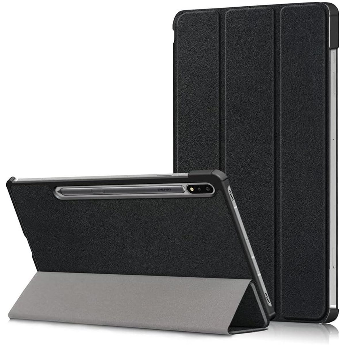 GENERICO - Funda Inteligente compatible con Samsung Galaxy Tab S7 Negro
