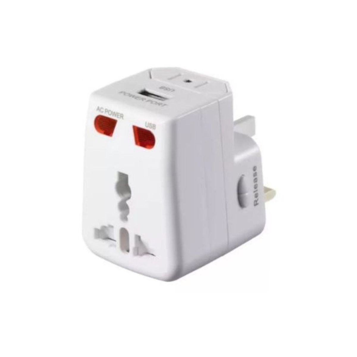 Adaptador Enchufe Universal Para Viajes 110220V Puertos USB, marca GENERICO - Foto Principal