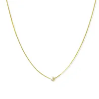 Collar Perla Isabella 4mm Enchapado Oro 18K