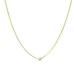 ANDREA COGGIOLA JOYAS - Collar Perla Isabella 4mm Enchapado Oro 18K