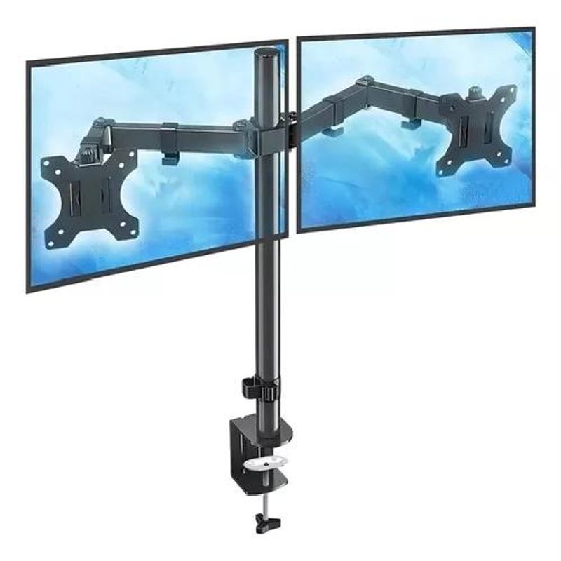 GENERICO - Soporte de mesa para monitor doble de 13 a 32 pulgadas
