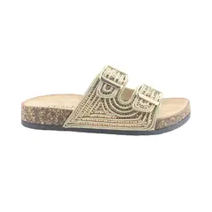 CHALADA - Sandalias Mujer  Dorado Casual Dacia-4